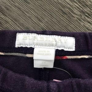 Burberry Check Cuff Little Girl Leggings Size 2